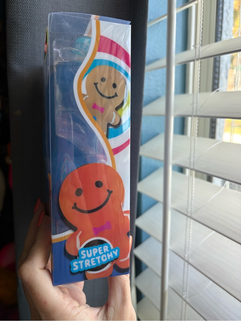 Squishy Gingerbread Man Kids Toy - Blue - Picture 4 of 4
